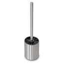 WC-Garnitur mit Halter silber Metall, 1 St.