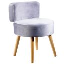 Echtwerk Sessel Milo grau buche Stoff 43,0 x 43,0 x 59,0...