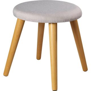 Echtwerk Wohnzimmer-Hocker Scandi EW-SH-0499 grau, 1 St.