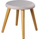 Echtwerk Wohnzimmer-Hocker Scandi EW-SH-0499 grau, 1 St.