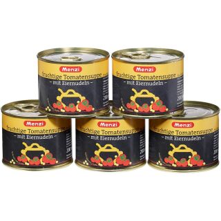 Menzi fruchtige Tomatensuppe mit Eiernudeln Eintopf 5x 200,0 ml, 5 St.
