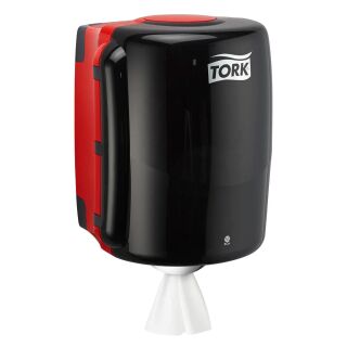 TORK Putztuchspender Performance W2 653008 schwarz, rot Kunststoff, 1 St.