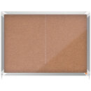 nobo Schaukasten silber 8x DIN A4 92,5 x 6,3 x 66,8 cm, 1...