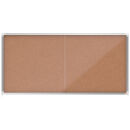 nobo Schaukasten silber 27x DIN A4 200,0 x 6,3 x 97,0 cm,...