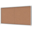 nobo Schaukasten silber 27x DIN A4 200,0 x 6,3 x 97,0 cm,...
