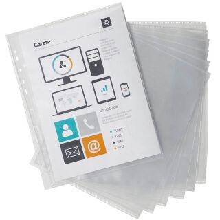 EICHNER Organisationshüllen DIN A4 transparent glatt, 10 St.