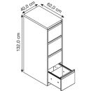 Gürkan Hängeregistraturschrank reinweiß 4...