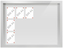 Schaukasten CL, mit Vollverglasung, für den Außenbereich, 135 x 115 x 9 cm, Querf, 15 x A4