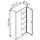 Gürkan Stahlschrank 108850 lichtgrau, enzianblau 4 Fachböden 92,0 x 42,0 x 195,0 cm, zerlegt, 1 St.