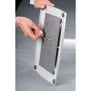 FRANKEN Infoständer silber DIN A4 28,0 x 28,0 x 80,0 cm, 1 St.