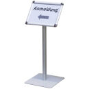 FRANKEN Infoständer silber DIN A4 28,0 x 28,0 x 72,5...
