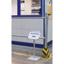FRANKEN Infoständer silber DIN A4 28,0 x 28,0 x 72,5 cm, 1 St.