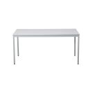 Gürkan Schreibtisch lichtgrau rechteckig, 4-Fuß-Gestell grau 160,0 x 80,0 cm