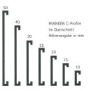 FRANKEN Etikettenhalter magnetisch braun 7,5 x 5,0 cm, 10...