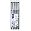 STAEDTLER pigment liner 308 Fineliner schwarz 0,1 + 0,3 +...
