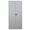 Gürkan Stahlschrank 100161 lichtgrau 4 Fachböden 92,0 x 42,0 x 195,0 cm, aufgebaut, 1 St.