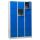Gürkan Schließfachschrank lichtgrau, enzianblau 106976, 15 Schließfächer 119,0 x 45,0 x 190,0 cm