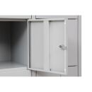 Gürkan Schließfachschrank lichtgrau 106977, 15 Schließfächer 119,0 x 45,0 x 190,0 cm