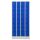 Gürkan Schließfachschrank lichtgrau, enzianblau 110298, 32 Schließfächer 80,0 x 15,0 x 168,0 cm