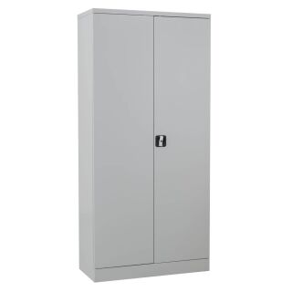 Gürkan Putzmittelschrank 100178 lichtgrau 3 Fachböden 92,0 x 42,0 x 195,0 cm, aufgebaut, 1 St.