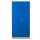 Gürkan Putzmittelschrank 100179 lichtgrau, enzianblau 3 Fachböden 92,0 x 42,0 x 195,0 cm, aufgebaut, 1 St.
