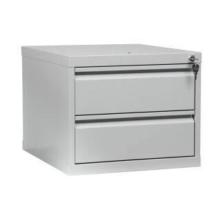 Gürkan Schrank-Aufsatz lichtgrau 2 Schubladen 46,0 x 55,0 x 38,0 cm, 1 St.
