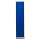 Gürkan Spind lichtgrau, enzianblau 104952, 1 Schließfach 40,0 x 50,0 x 180,0 cm