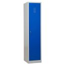 Gürkan Spind lichtgrau, enzianblau 104952, 1 Schließfach 40,0 x 50,0 x 180,0 cm