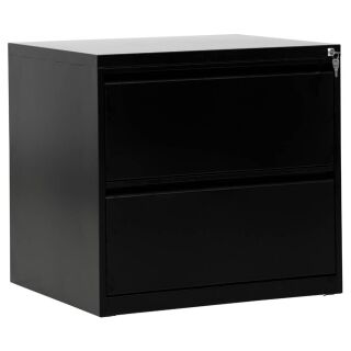 Gürkan Hängeregistraturschrank schwarz 2 Schubladen 76,0 x 62,0 x 70,0 cm, 1 St.