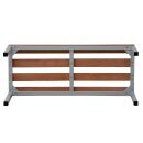 Gürkan Garderobenbank 107208 grau, buche Holz 120,0 cm