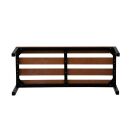 Gürkan Garderobenbank 107209 schwarz, buche Holz 120,0 cm
