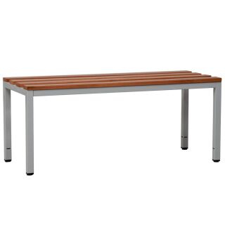 Gürkan Garderobenbank 107224 grau, buche Holz 150,0 cm