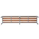 Gürkan Garderobenbank 107256 grau, buche Holz 160,0 cm