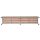 Gürkan Garderobenbank 107256 grau, buche Holz 160,0 cm