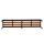 Gürkan Garderobenbank 107241 schwarz, buche Holz 200,0 cm