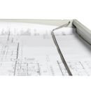 Gürkan Planschrank lichtgrau 5 Schubladen 140,0 x 95,0 x 53,0 cm, 1 St.