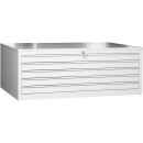 Gürkan Planschrank lichtgrau 5 Schubladen 113,0 x...