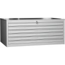 Gürkan Planschrank lichtgrau 6 Schubladen 140,0 x...
