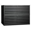 Gürkan Planschrank schwarz 10 Schubladen 113,0 x...