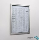 Plakatschaukasten PN 1, für ein Aushang im DIN A1 Format ohne Ständerpaar Bis zu 20 Buchstaben, Ziffern, Zeichen