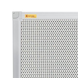 FRANKEN Magnetpinnwand PinnMag X-tra! Line 60,0 x 45,0 cm Metallgitter silber