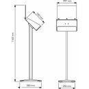 update displays Infoständer Take It Plus silber DIN A4 29,7 x 33,0 x 116,3 cm, 1 St.
