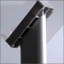 update displays Infoständer Take It Plus silber DIN A4 29,7 x 33,0 x 116,3 cm, 1 St.