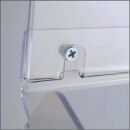 update displays Infoständer Take it Plus silber DIN A4 21,0 x 33,0 x 127,6 cm, 1 St.