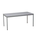 Gürkan Mehrzwecktisch grau rechteckig, Vierkantrohr grau, 160,0 x 80,0 x 75,0 cm