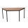 Gürkan Mehrzwecktisch buche Trapezform, Vierkantrohr schwarz, 160,0 x 80,0 x 75,0 cm