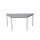 Gürkan Mehrzwecktisch grau Trapezform, Vierkantrohr grau, 140,0 x 70,0 x 75,0 cm