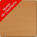 Gürkan Mehrzwecktisch buche rechteckig, Vierkantrohr schwarz, 140,0 x 70,0 x 75,0 cm