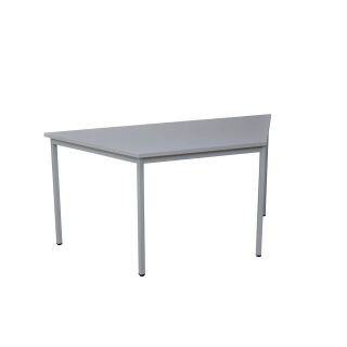 Gürkan Mehrzwecktisch grau Trapezform, Vierkantrohr grau, 120,0 x 60,0 x 75,0 cm