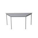 Gürkan Mehrzwecktisch grau Trapezform, Vierkantrohr grau, 120,0 x 60,0 x 75,0 cm
